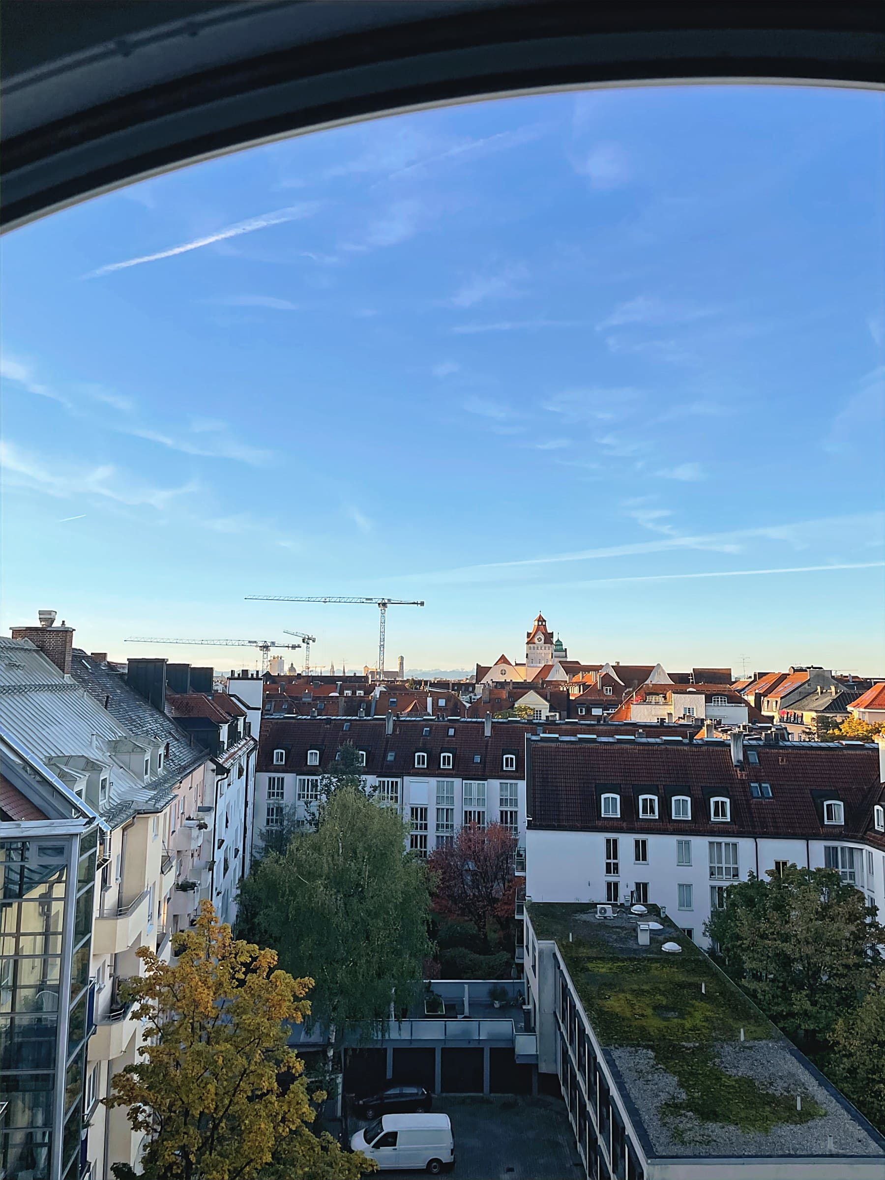 Blick über die Dächer Schwabings, München